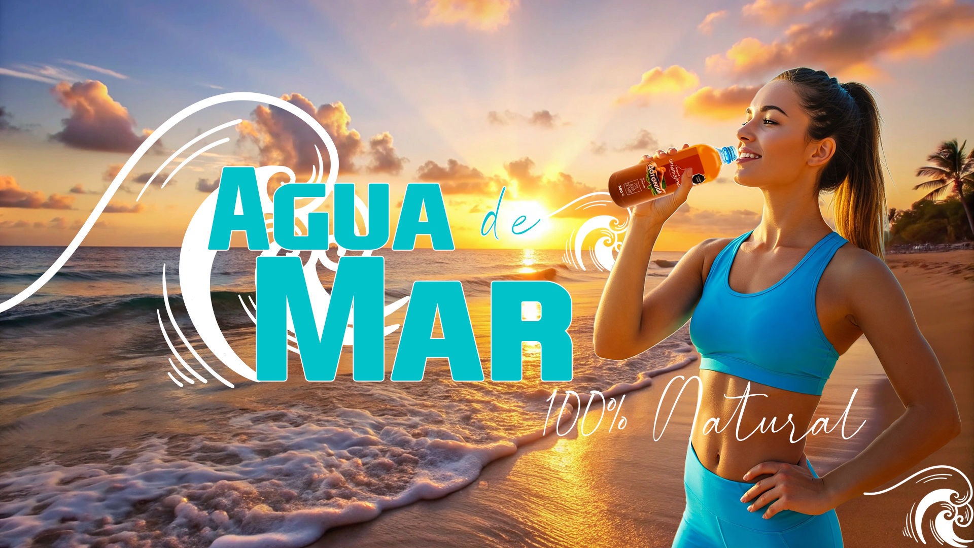 Agua de mar, agua purificada, agua alcalina, agua ultramarina